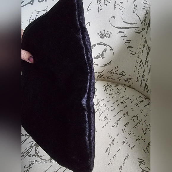 Americana by Sharif Velour Beaded Front Clutch Purse Retro elegant GUC - Picture 7 of 9